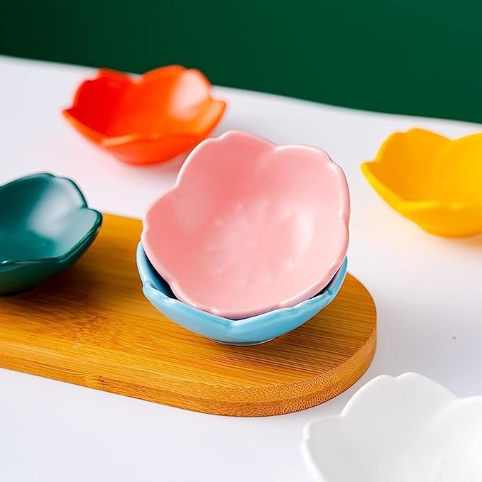 Dipping Dish Dip Bowls Ceramic Snack Bowl Sauce Bowl Mini Kitchen Utensils Dipping Bowl Ornaments Ice Cream Fruit Sara Kitchen Tableware Seasoning Board Appetizer Plate Seasoning Dish ( Color : H )