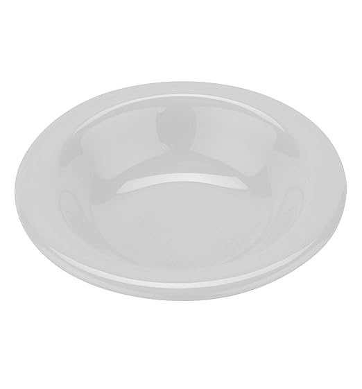 G.E.T. B-86-DW Melamine Narrow Rim Fruit/Dessert Bowl, 8 Ounce, White (Set of 12)