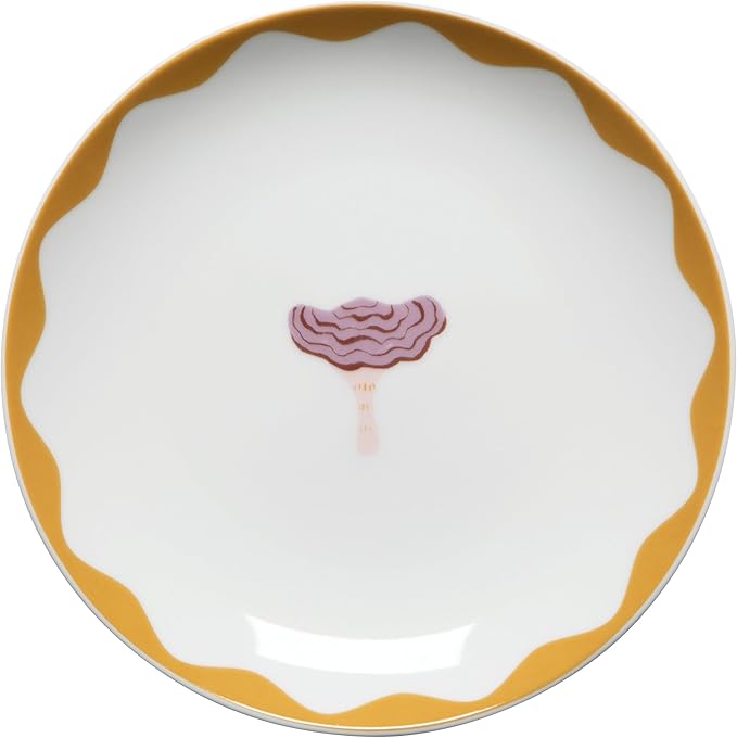 Now Designs Danica Jubilee Appetizer Plates (Set of 4) | Mushroom Gems