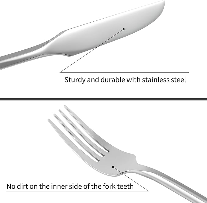 Silverware Set Flatware Set Stainless Steel Cutlery Set 20 Piece with Hexagon Handle Wedding Gift Home Hotel Use Service for 4