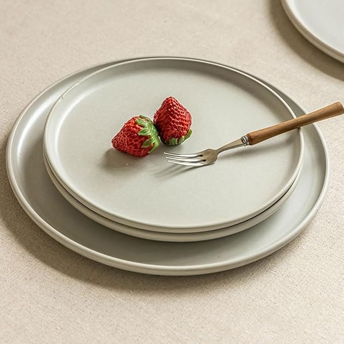 Dinner Plates Modern and Simple Ceramic Steak Plate Multifunctional 10.4-inch Pasta Western Kitchen Salad Bowl