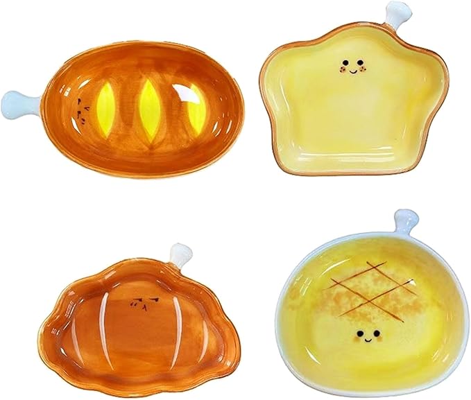 Ceramic Dish Bread Seasoning Disc Dipping Sauce Plate Microwave Safe Serving Tray for Candy Condiment Kitchenwares Hand Painted Ceramic Appetizer Plate