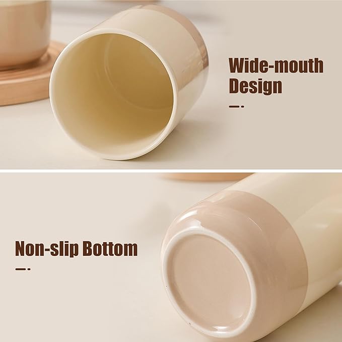 Ceramic Canister with Airtight Seal Lid, Kitchen Canisters for Countertop, Large Food Storage Jar for Flour, Coffee Bean, Sugar, Tea, Spices and More, Home Decor (1300ml/43.96oz)