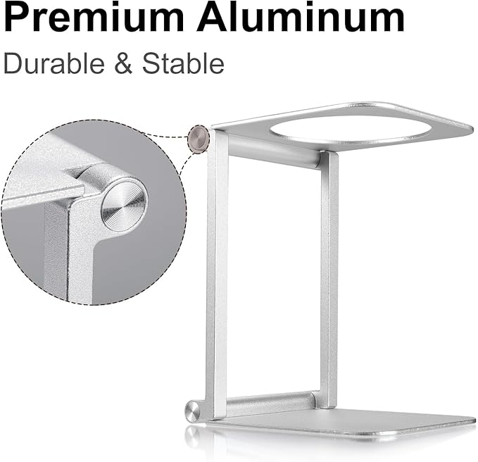 Pour over Dripper Stand,Portable & Foldable Espresso Machine Stand,Office coffee stand with base,Suitable for office,home,camping