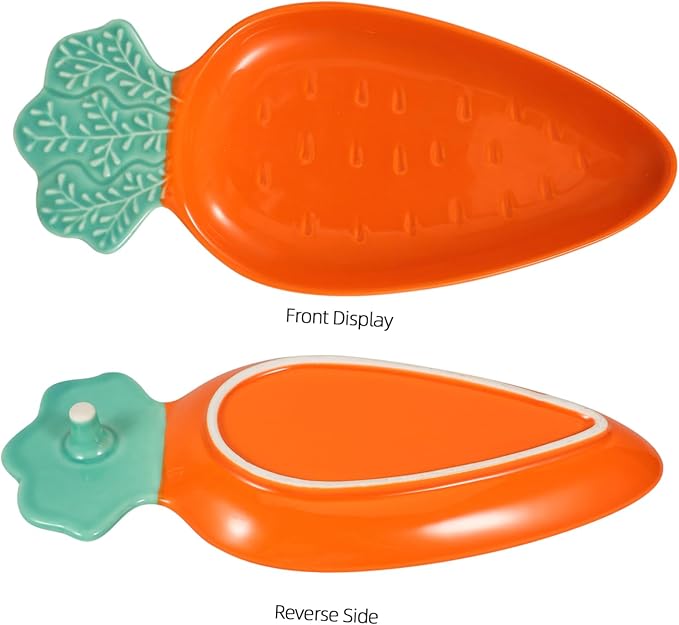 Carrot Shape Sauce Bowl Ceramic Dipping Bowl Plate for Appetizers Sushi Snacks