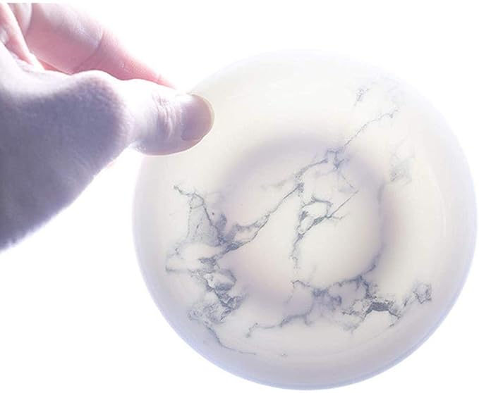 Dinner Plates Fine Dinnerware Set 14 Pieces Marble Pattern Dinner Set White Grey Ceramic Tableware,