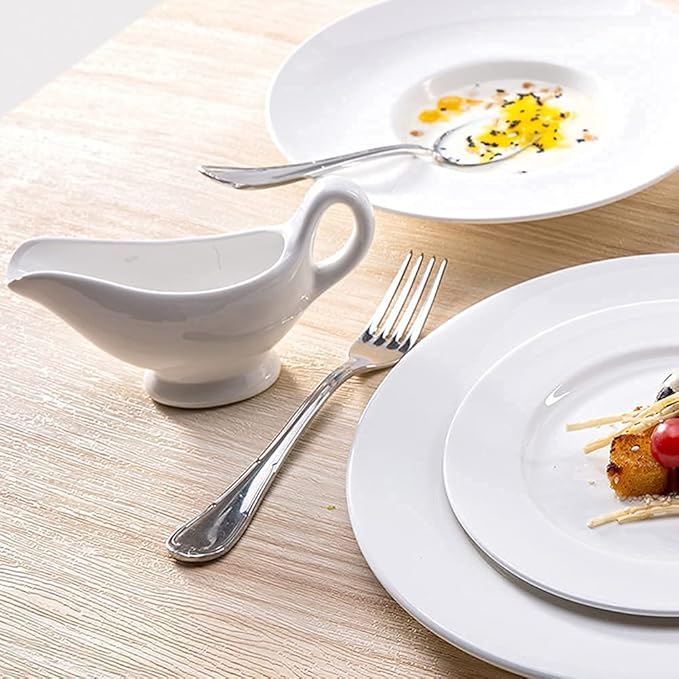 Classic 32pcs Dinnerware Sets Pure White,Elegant Ceramics Dinner Sets,Complete Porcelain Combi-Set,Fine Plates Bowls and Cups,Microwave and Dishwasher Safe,for Kitch,