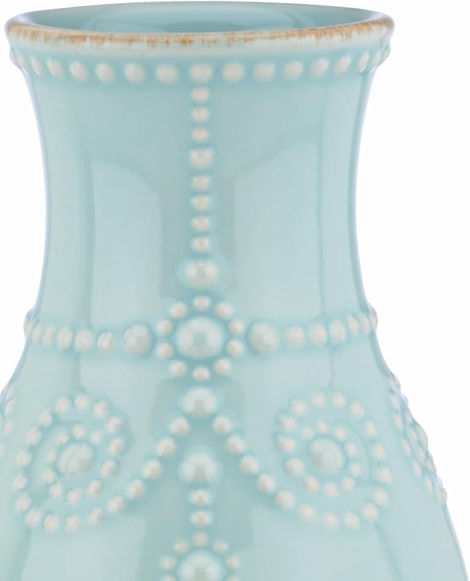 Lenox French Perle Ice Blue 8" Fluted Vase - 869509