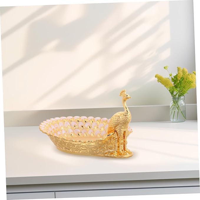 Metal Cake Serving Tray Fruit Plate Decorative Trays Metal Serving Plate Tea Party Platters White Storage