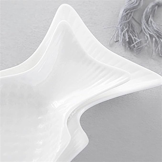 SONGCHAO Party Supplies Creative Fish-shaped Ceramic Plate Household Fish Plate Steamed Fish Plate Restaurant Snack Plate Kitchen Tableware Party Plates