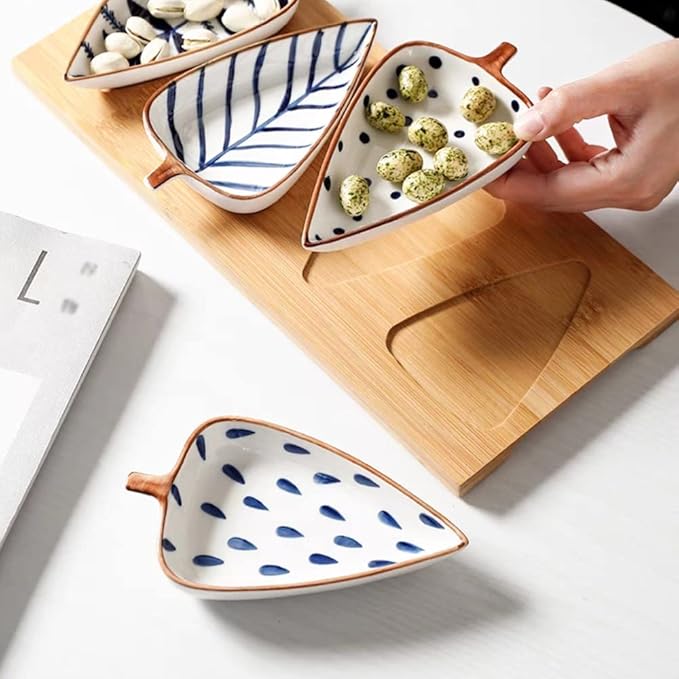 Dipping Sauce Bowls Appetizer Bowls Creative Polka Dot Pattern Snack Plate Modern Fruit Plate Snack Fruit Dried Fruit Dessert Dessert Cookie Plate Appetizer Plate Ceramic Dip Bowls Dipping Sauce Bowls