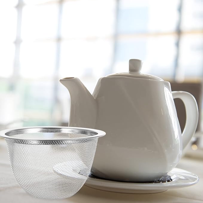 8pcs Stainless Steel Tea Infuser Filter Mesh Strainer for Loose Leaf Tea Herbs and Spices Diameter x Height for Home Brewing
