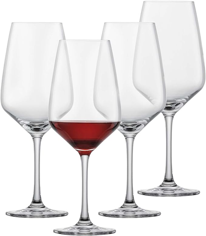 SCHOTT ZWIESEL Tulip Red Wine Glass (Set of 4), Wine Glasses for Red Wine, Dishwasher-Safe Tritan Crystal Glasses, Made in Germany (17 Ounce)