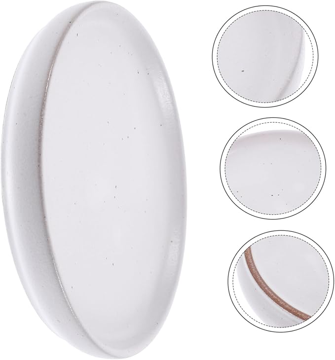 OUNONA Vintage Ceramic Snack Plate Multi Use Appetizer Dish for Sushi Fruits Desserts Eye Catching Serving Tray for Parties and Everyday Use Cm