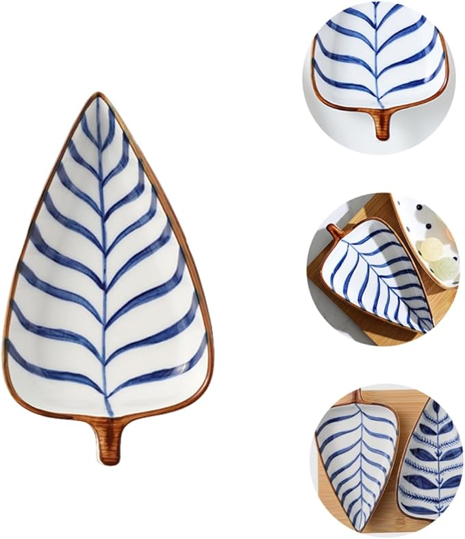 Creative Japanese Style Mini Snack Dish Hand-Painted Ceramic Appetizer Plates Glazed Finish for Sauces and Dips for Entertaining or Daily Use