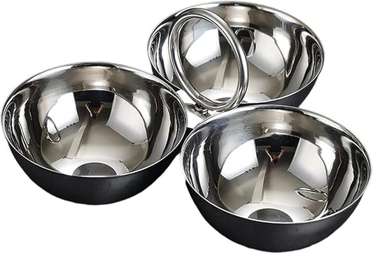 Stainless Steel Snack Serving Bowls Serving Trays Versatile Easy to Clean Appetizer Plates Fruit Plates for Party Bar Candies (Silver)