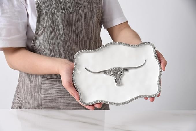 Pampa Bay Longhorns Small Tray, 10" x 7" x 1"