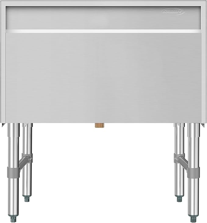 KoolMore 30 Inch Commercial Stainless Steel Underbar Ice Bin with Siding Lid, NSF Certified (KM-UIB-1830)