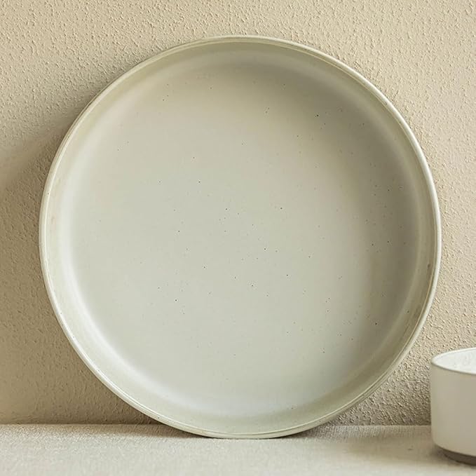 Kitchen Plates Simple Ceramic Tableware Salad Bowl Home Deep Plate Soup Plate Hotel Dessert Plate Restaurant Dish Plate Restaurant Plates