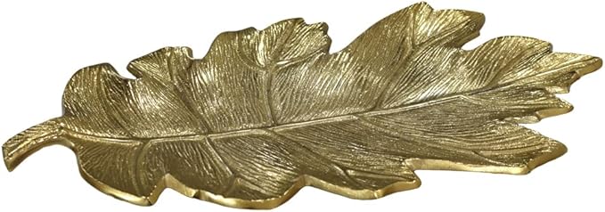 BBH Home's Handmade Gold Novelty Shaped Aluminium Tray 8.26 x 4.13 x 0.9 AMBBVK053AB2020