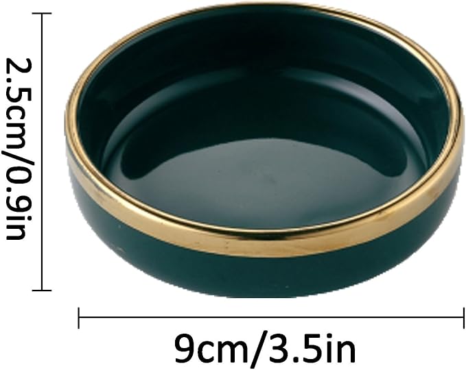 FAREWELL Dipping Bowls Dipping Bowl Set 5pcs Round Seasoning Plate Ceramic Small Bowl Dipping Sauce Dried Fruit Nut Candy Plate Appetizer Bowls (Color : C)