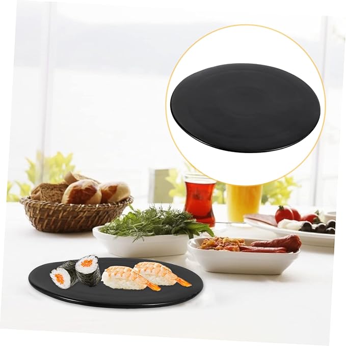 1pc Ceramic Snack Plate Elegant Food Serving Tray for Sushi Desserts Appetizers for Home Parties Gatherings Easy to Clean Safe Material