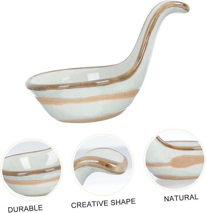 Mobestech 2Pcs Creative Ceramic Caviar Spoon Set Black Truffle Flavor Dish Stylish Seasoning Plate for Appetizers and Sauces for Entertaining and Home Use
