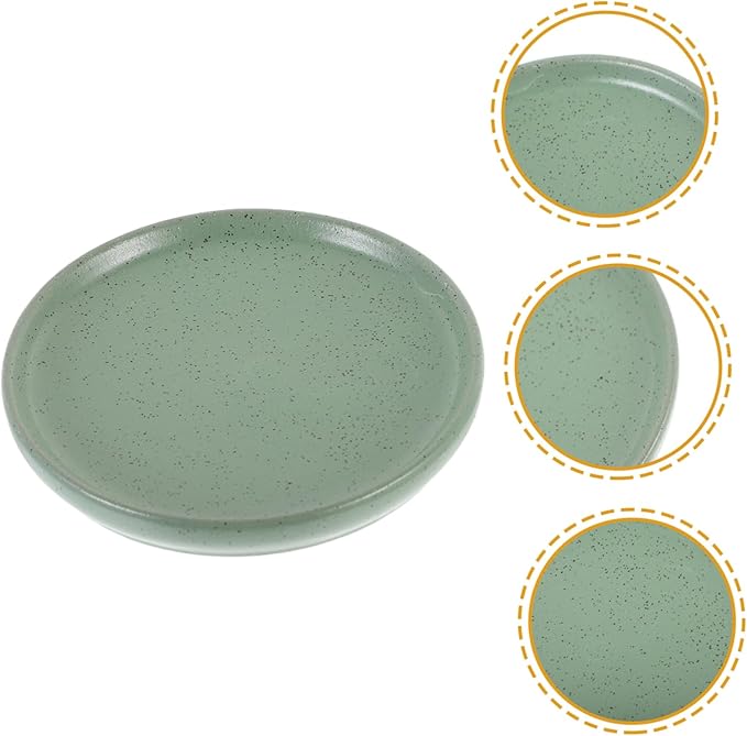 Healifty Vintage Ceramic Food Plate Unique Appetizer Dish for Sushi and Salad Stylish Kitchen Supply for Parties and Daily Use Eye Catching Design