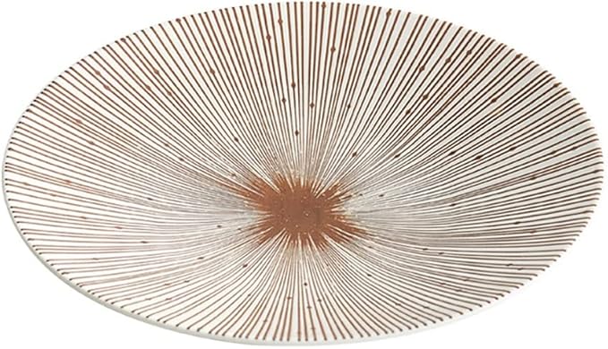 Kitchen Plates Ceramic Ramen Bowl Sushi Nut Plate Round Porcelain Plate Suitable for Refrigerator Dishwasher Oven Microwave White Restaurant Plates(White,Large)