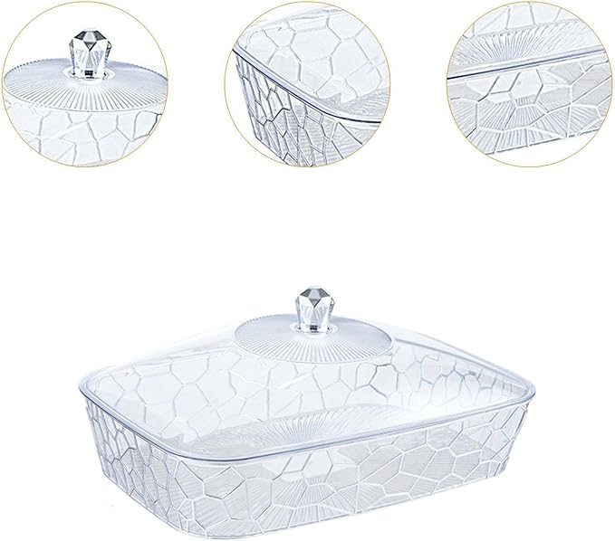 Serving Tray, Fruit Tray, Elegant Multifunctional Decorative Storage Container, Organizer for Celebrations Wedding Birthday, L