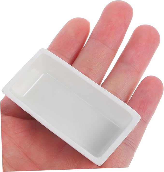 Resistant Ceramic Appetizer Plates Sauce Bowls Condiment Bowls in Square Shape
