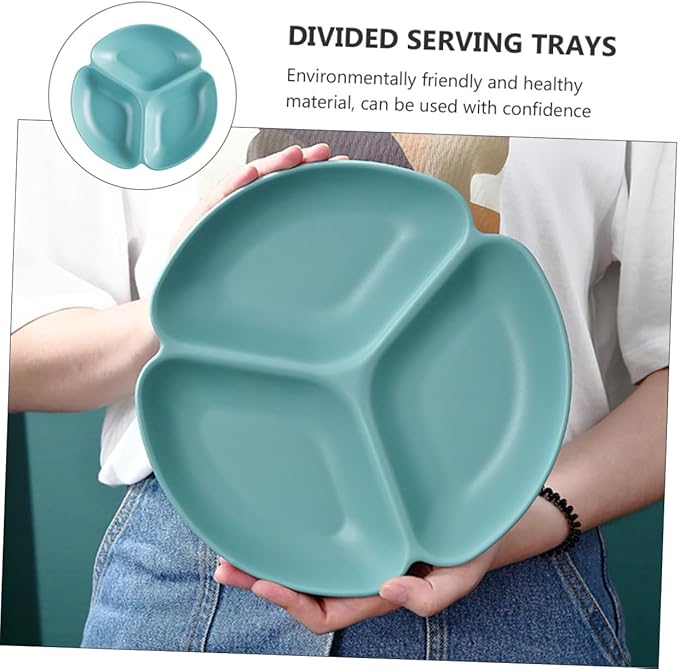 Multifunctional Ceramic Divided Serving Plate Fruit Chips Platter Appetizer Storage Tray Safe Easy to Clean