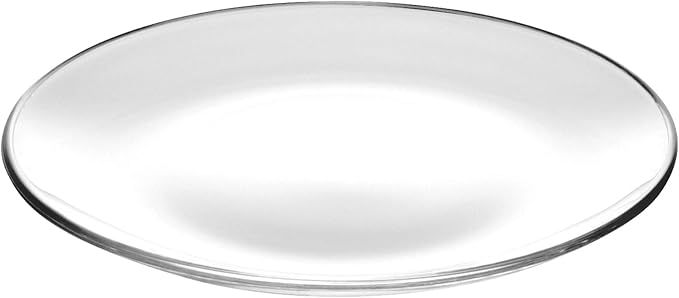 Barski Glass Cake Plate with Dome – Plate is 11" Diameter – Clear Covered Dessert Stand Serving Platter for Cakes, Cupcakes, Pastries, Desserts & Snacks – Party Tableware – Made in Europe