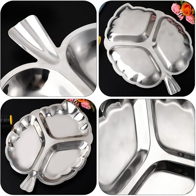Retro Metal Dry Fruit Tray 34.5x25.7cm Vintage Iron Snack Plate Candy and Nut Storage Serving Tray for Kitchen and Party Use