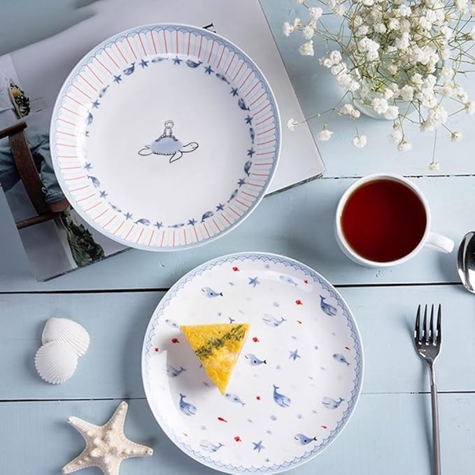 Kitchen Plates Simple Ceramic Dinner Plate, Western Dinner Plate, Tableware, Breakfast Plate, Cake Dessert Plate, Steak Plate Restaurant Plates