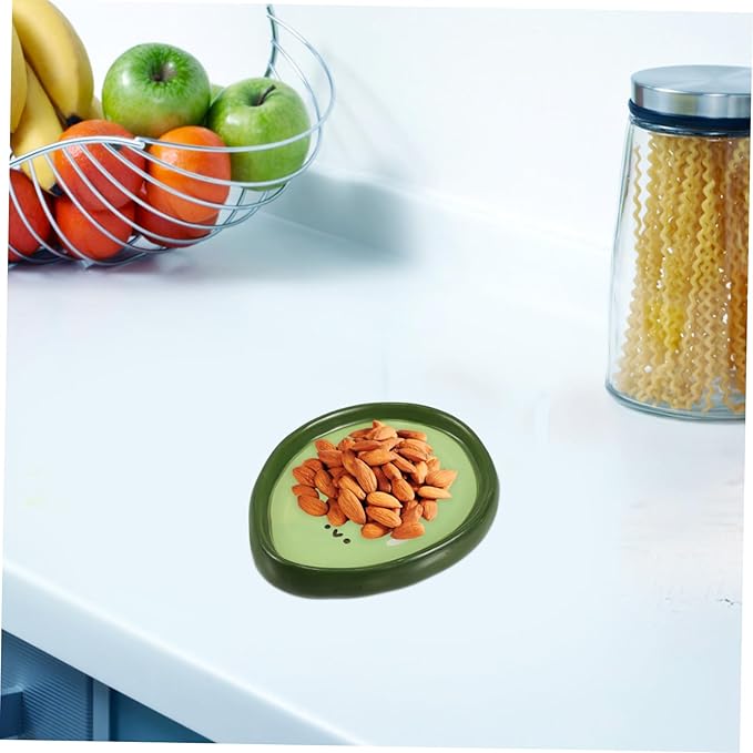 Mobestech Elegant European Style Ceramic Plate Fruit Shape Snack Serving Tray for Dinner Decorative Salad Dessert Plate