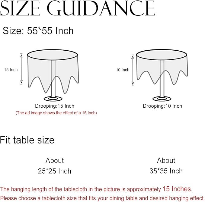 ISAENNE Designer Bohemian Linen Small Round Table Cloth,Colorful Floral Pattern Tablecloth,Wrinkle Resistant Decorative Tablecloths for Dining Thanksgiving Kitchen Party,Diameter 55"-Grace A