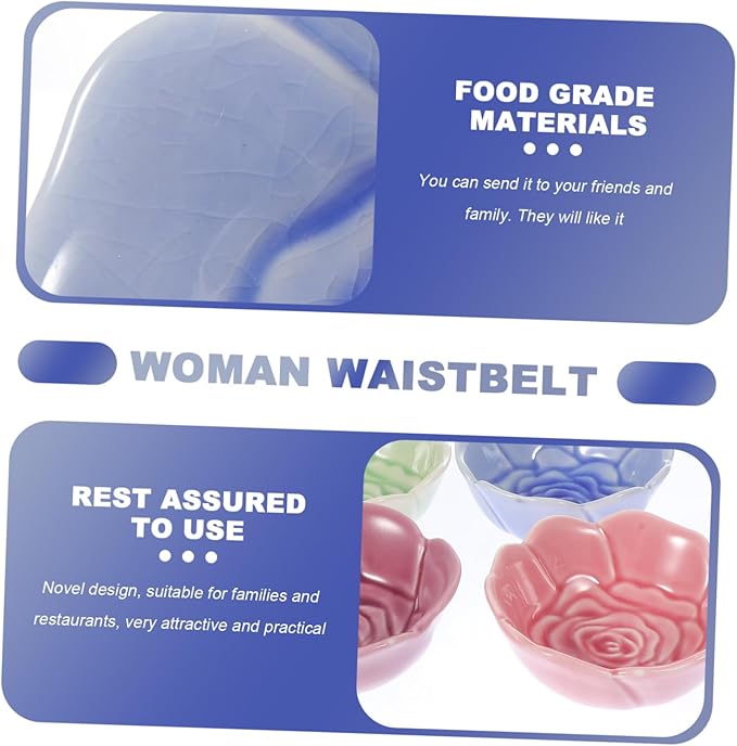 PRETYZOOM 4Pcs Ceramic Sauce Dishes Set Versatile Spice and Soy Sauce Plates for Dipping Appetizers and Seasoning Dishwasher Safe for Home and Restaurant Use Random Color