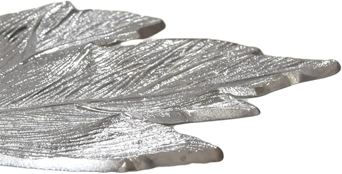 BBH Home's Handmade Silver Novelty Shaped Aluminium Tray 8.26 x 4.13 x 0.9 AMBBVK053AB2020