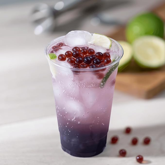 Tea Zone [2 Pound] Blueberry Popping Pearls for Boba tea Beverages, Sweets, Ice Cream Topping-B2056 (2.0lb)