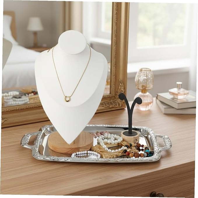 Alipis 1Pc Vintage Metal Serving Tray Kitchen Storage Plate with Handles for Dining Room Living Room and Home Use Rustic Decorative Tray