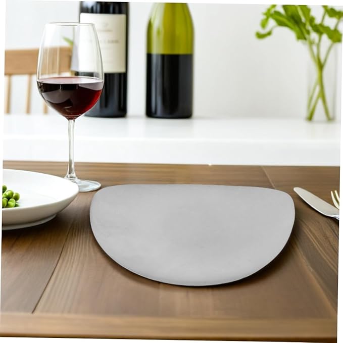 Cabilock Stainless Steel Serving Tray: Unique Irregular Design Cake Plate for Desserts Parties and Home Dining Serving Tray for Outdoor Camping