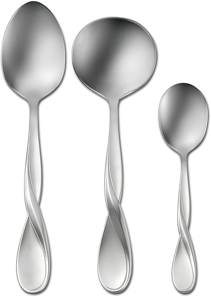 Oneida Satin Aquarius 3-Piece Hostess Set
