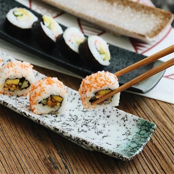 Appetizer Plates Ceramic Dipping Bowls Soy Sauce Dish, Ceramic Tableware for Home and Restaurant Use for Condiment(Gris)