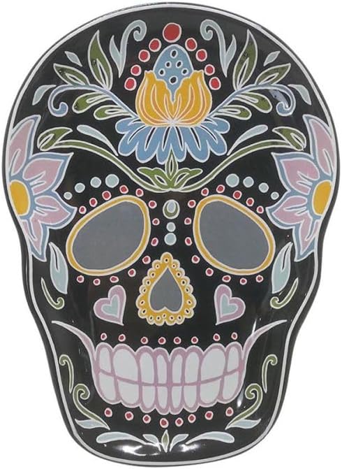 Blue Sky Clayworks Halloween Appetizer Plates, 8.72" L x 7.38" W x 1.2" H, Set of 4