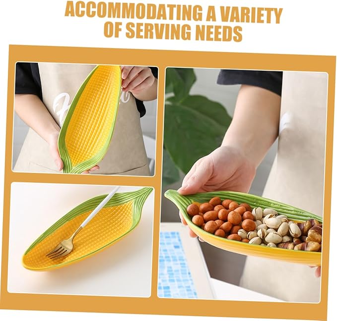 GLEAVI Ceramic Holders Hand-painted Appetizer Plates Non- Bottom Serving Trays for Snacks Desserts Microwave Dishwasher Safe Japanese Style Design