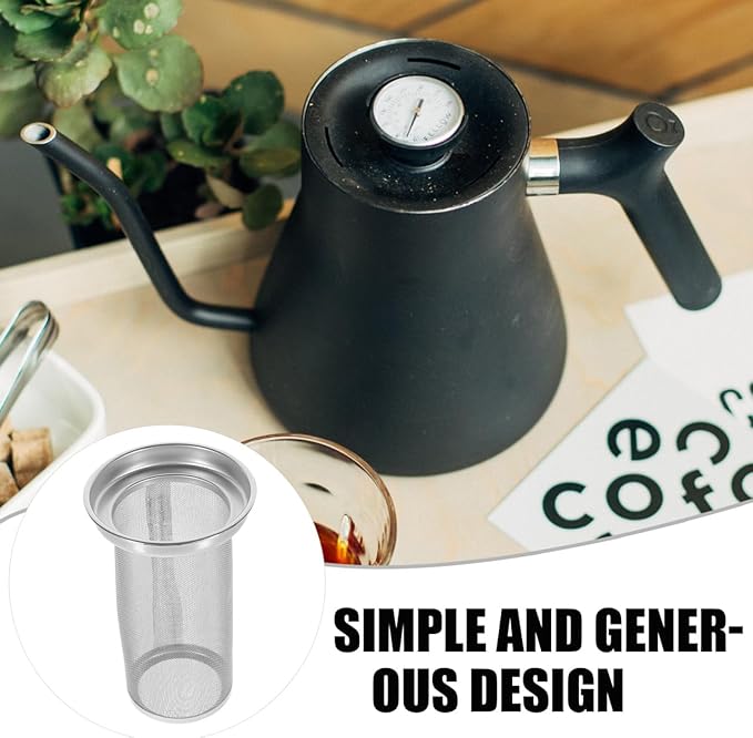 Luxshiny Stainless Steel Tea Strainer for Loose Leaf Tea Infuser Filter Pot Strainers Mesh Basket for Home Kitchen Brewing