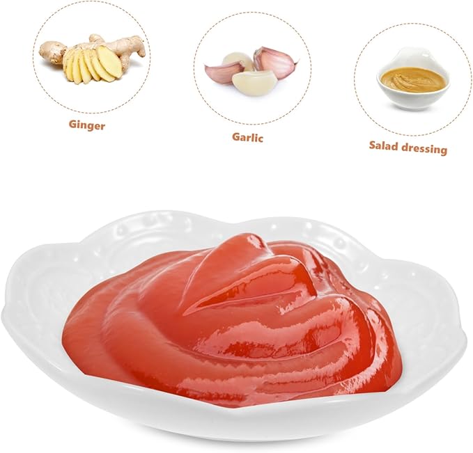 Flower Butterfly Embossed Ceramic Dipping Sauce Dish Set of 2 White Multifunctional Appetizer Plates for Snacks and Decorative Serving Bowls