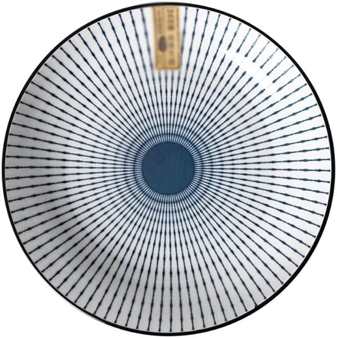 SONGCHAO Party Supplies Chinese Ceramic Plate 4pcs Household Dish Plate Creative Underglaze Color Dish Plate Dinner Plate Combination Set Party Plates (Color : 7inch)