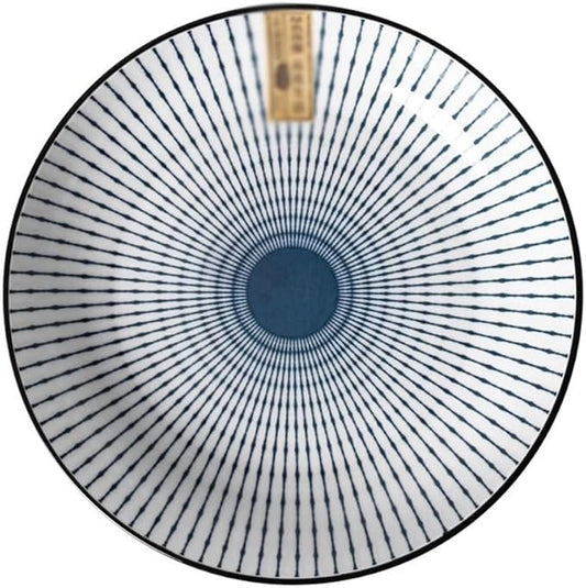 SONGCHAO Party Supplies Chinese Ceramic Plate 4pcs Household Dish Plate Creative Underglaze Color Dish Plate Dinner Plate Combination Set Party Plates (Color : 7inch)